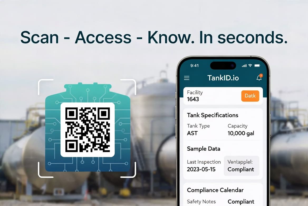 Scan a QR code to access tank data instantly on your phone
